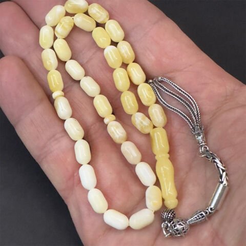 Akça Kaliningrad Damla Kehribar Kapsül Tespih 5,5*9 (mm)-1