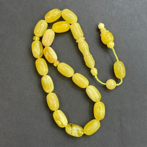 Maskot Kaliningrad Damla Kehribar Tespih 9*15 (mm)