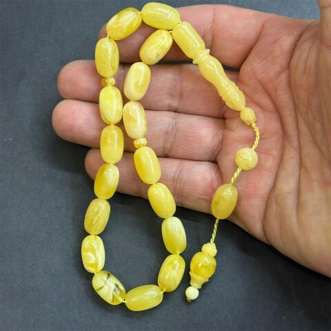 Maskot Kaliningrad Damla Kehribar Tespih 9*15 (mm)