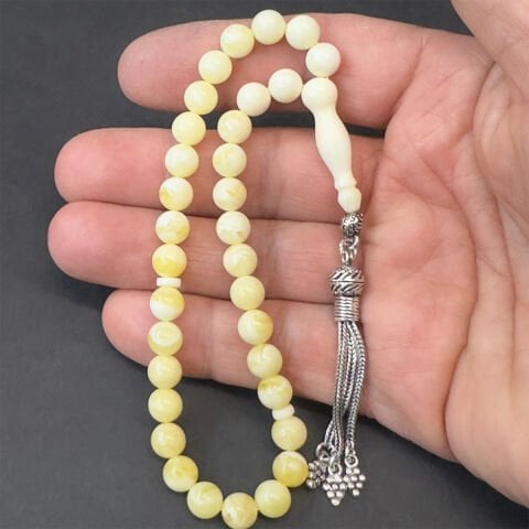 Akça Kaliningrad Damla Kehribar Küre Tespih 7 (mm)