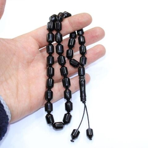 Oltu Taşı Tespih Kapsül Kesim 8,5*13 (mm)