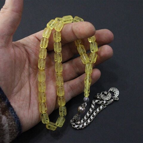 Kalem İşi Kaliningrad Damla Kehribar Tespih 7.5*11 (mm)