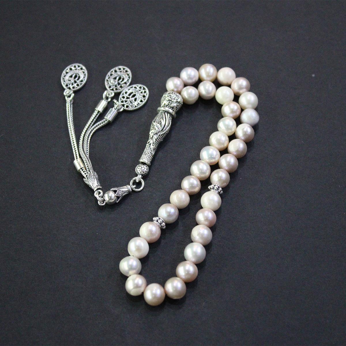 Pembe Gerçek İnci Tespih