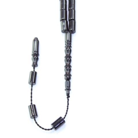 Sistemli Kesme Oltu Taşı Tespih 6*10 (mm)