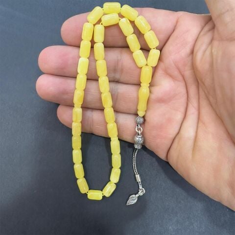 Kaliningrad Damla Kehribar Kapsül Kesim Tespih 5,5*9 (mm)