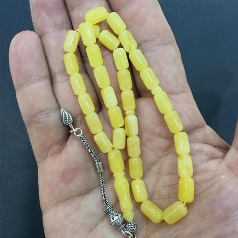 Kaliningrad Damla Kehribar Kapsül Kesim Tespih 5,5*9 (mm)