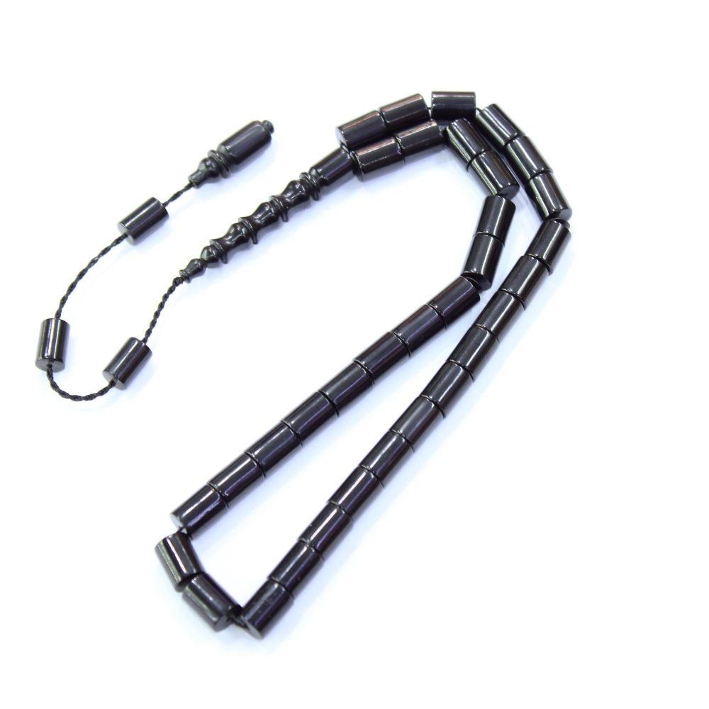 Sistemli Kesme Oltu Taşı Tespih 7*10 (mm)