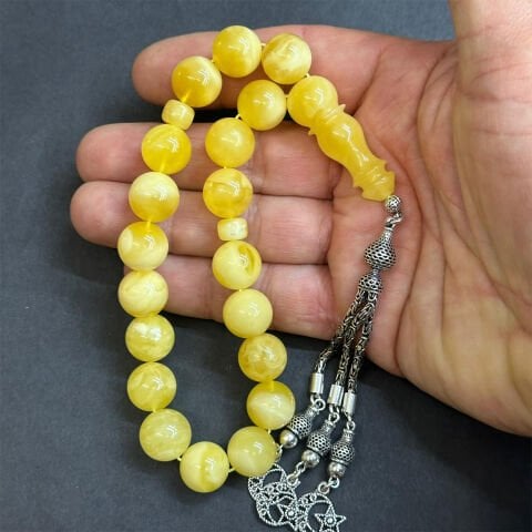 Maskot Kaliningrad Damla Kehribar Tespih 12,5 (mm)