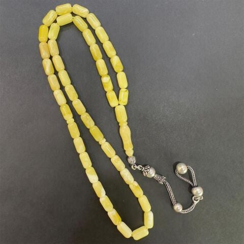 45 li Akça Kaliningrad Damla Kehribar Kapsül Tespih 5*9 (mm)