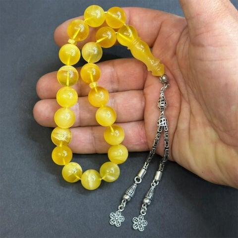 Maskot Kaliningrad Damla Kehribar Tespih 12 (mm)