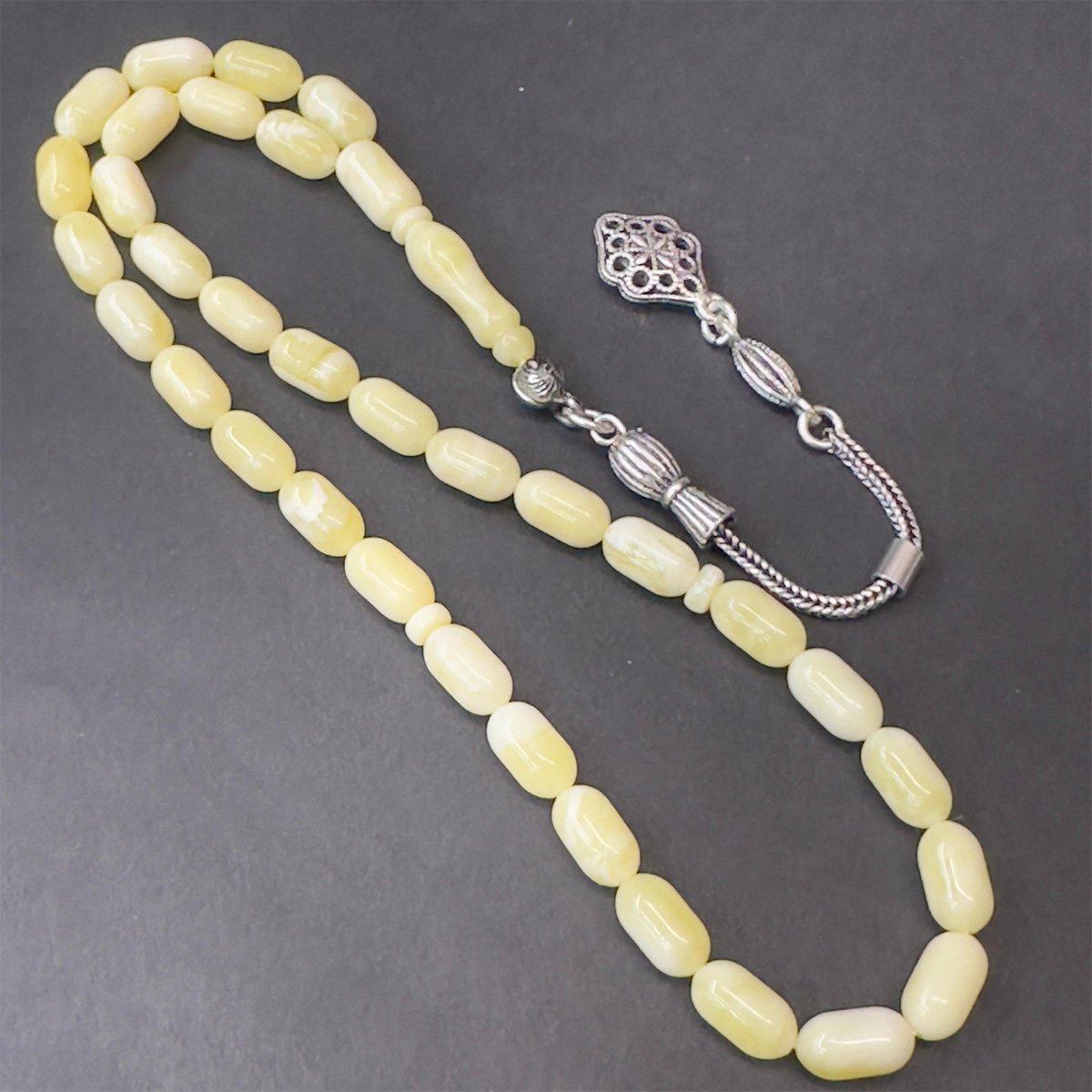 Akça Kaliningrad Damla Kehribar Kapsül Tespih 5*9 (mm)-2