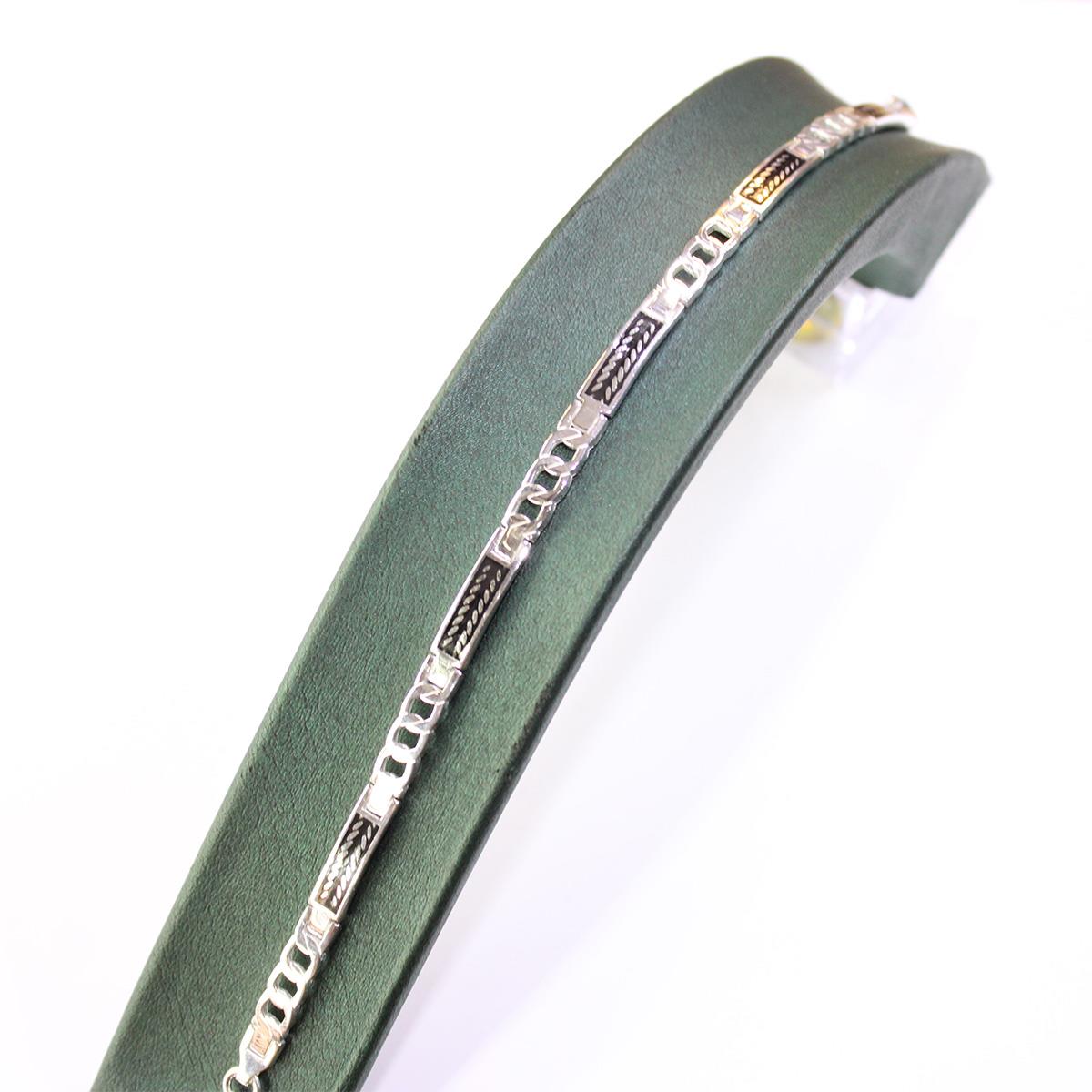 Gümüş Erkek Bileklik No: 10