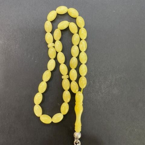 Kaliningrad Damla Kehribar Beyzi Kesim Tespih 5*8 (mm)