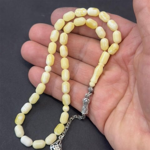 Akça Kaliningrad Damla Kehribar Kapsül Tespih 6*9,5 (mm)-1