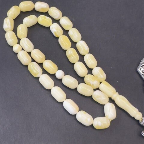 Akça Kaliningrad Damla Kehribar Kapsül Tespih 6*9,5 (mm)-1