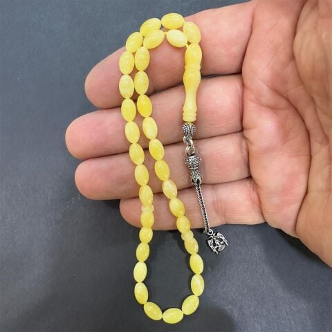 Kaliningrad Damla Kehribar Beyzi Kesim Tespih 5:8 (mm)