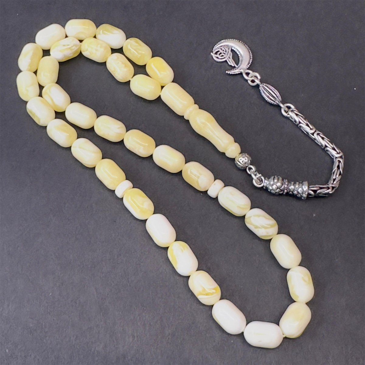 Akça Kaliningrad Damla Kehribar Kapsül Tespih 6*9,5 (mm)-2