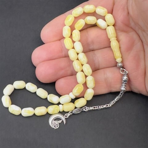 Akça Kaliningrad Damla Kehribar Kapsül Tespih 6*9,5 (mm)-2