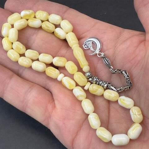 Akça Kaliningrad Damla Kehribar Kapsül Tespih 6*9,5 (mm)-2