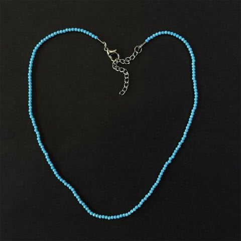 Minik Taşlı Turkuaz Kolye