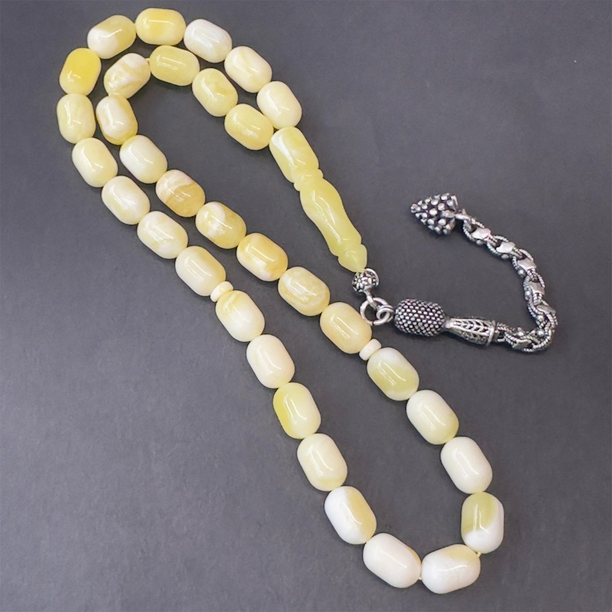 Akça Kaliningrad Damla Kehribar Kapsül Tespih 6,5*9,5 (mm)