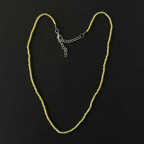 Minik Taşlı Sarı Zirkon Kolye