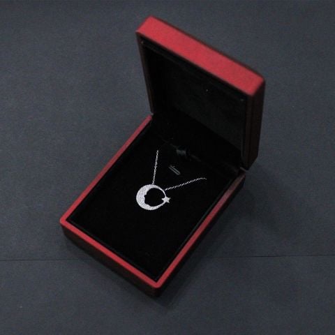 Atatürk Siluetli Silver Hayalet Kolye