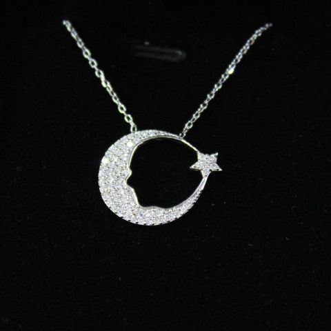 Atatürk Siluetli Silver Hayalet Kolye