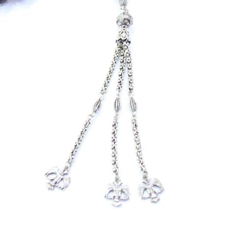 Maskot Örgü İşlemeli Oltu Taşı Tespih 15 (mm)