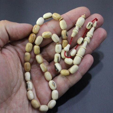 Yerli Atölye İşçiliği Mamut Dişi Tespih 7*10 (mm)