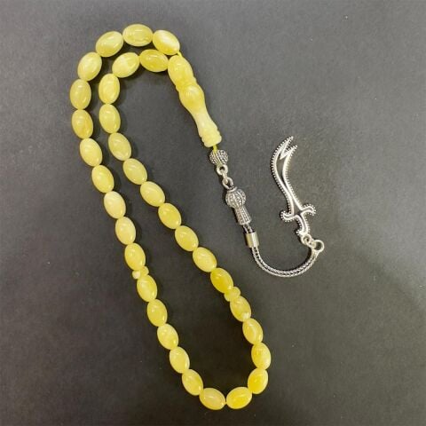 Akça Kaliningrad Damla Kehribar Beyzi Model Tespih 5,8*8 (mm)