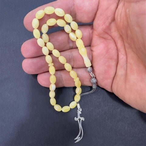 Akça Kaliningrad Damla Kehribar Beyzi Model Tespih 5,8*8 (mm)