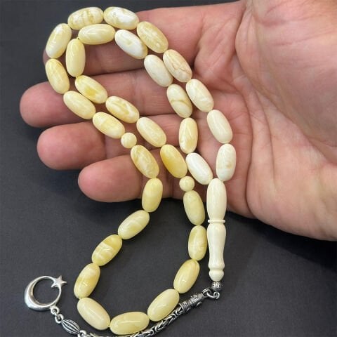 Akça Kaliningrad Damla Kehribar Kapsül Tespih 7,5*14,5 (mm)