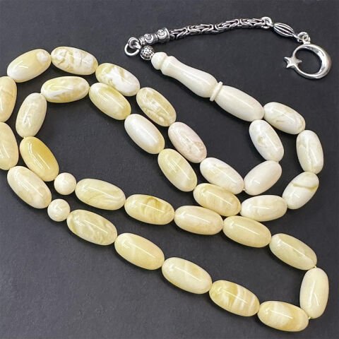 Akça Kaliningrad Damla Kehribar Kapsül Tespih 7,5*14,5 (mm)