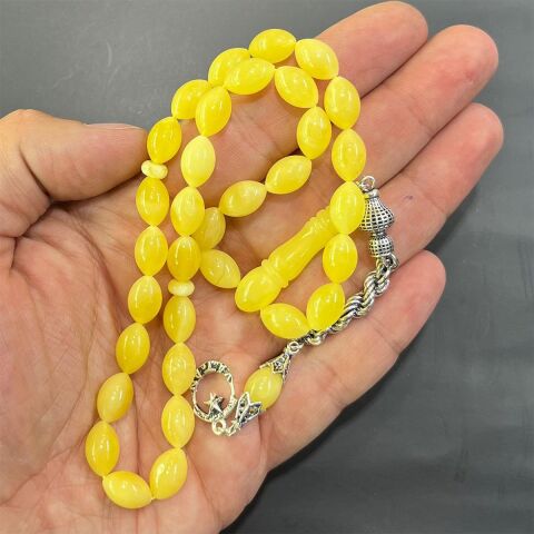 Kaliningrad Damla Kehribar Beyzi Tespih 7,5*11 (mm)