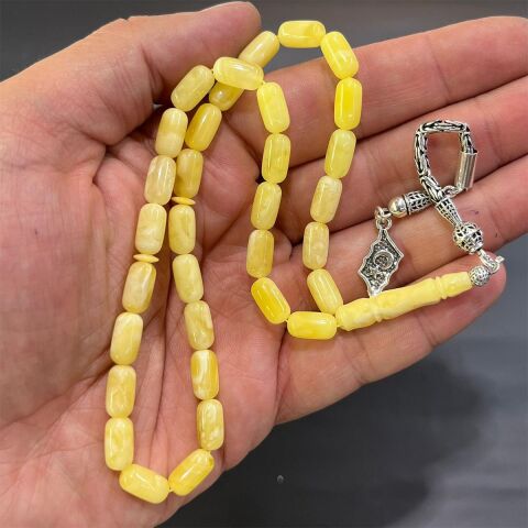 Kaliningrad Damla Kehribar Kapsül Tespih 5,5*10,5 (mm)