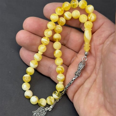 N.N Kaliningrad Damla Kehribar Tespih 8 (mm)