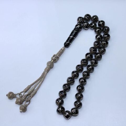 İstanbul Kesim Çeşmi Bülbül Oltu Taşı Tespih 10 (mm)