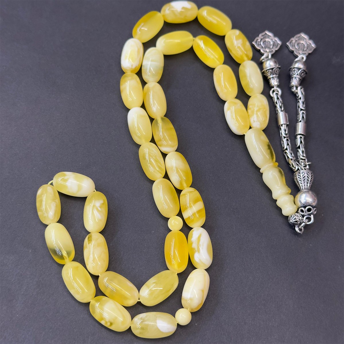 N.N Kaliningrad Damla Kehribar Tespih 8*14,5 (mm)