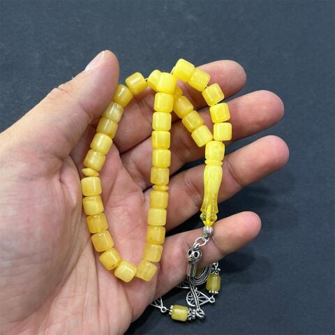 Kaliningrad Damla Kehribar Kısa Kapsül Tespih 7,5*7 (mm)