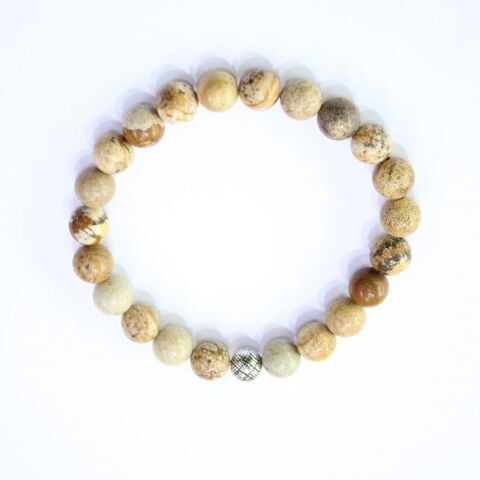 Naturel Jasper Doğal Taş Bileklik