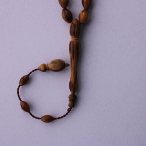 Öd Ağacı Beyzi Kesim Tespih 6,5*9,5 mm