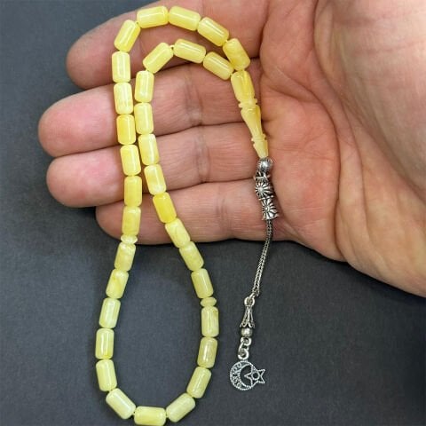 Kaliningrad Damla Kehribar Tespih 5*9 (mm)-2