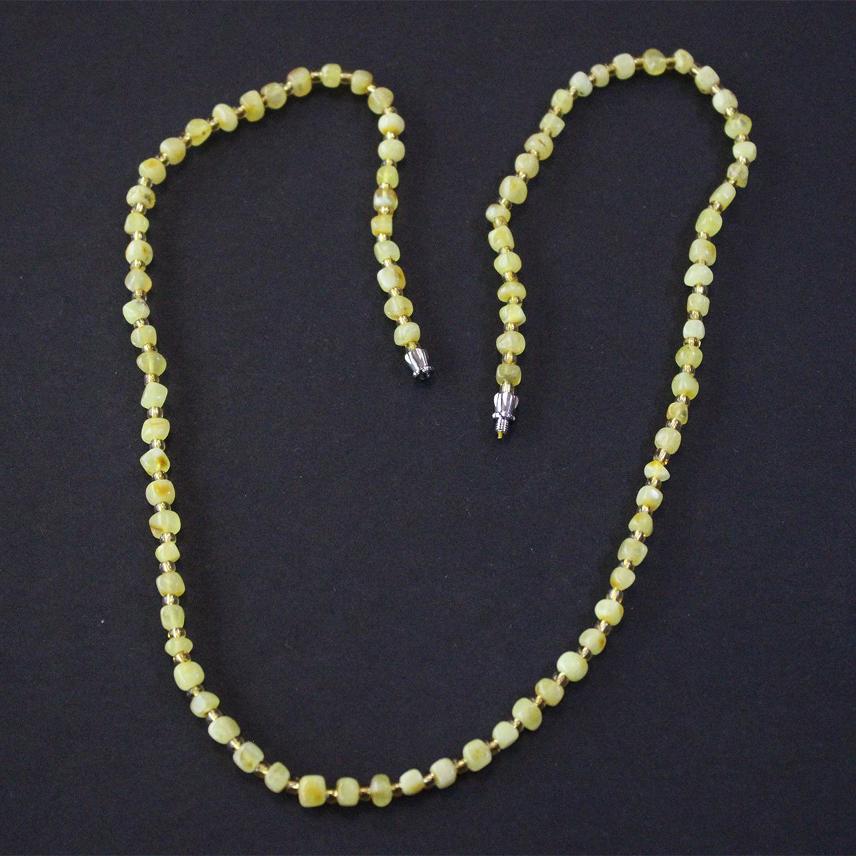 Damla Kehribar Yetişkin Kolye Sarı 10 (gr)