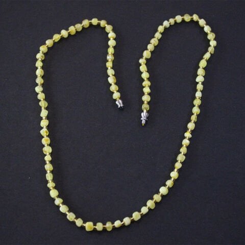 Damla Kehribar Yetişkin Kolye Sarı 10 (gr)