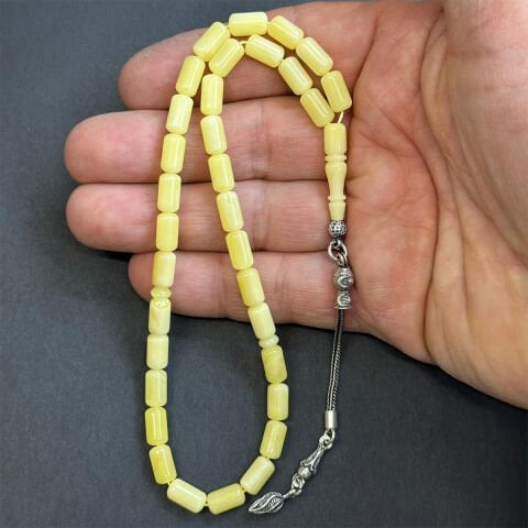 Kaliningrad Damla Kehribar Tespih 5*9 (mm)-3