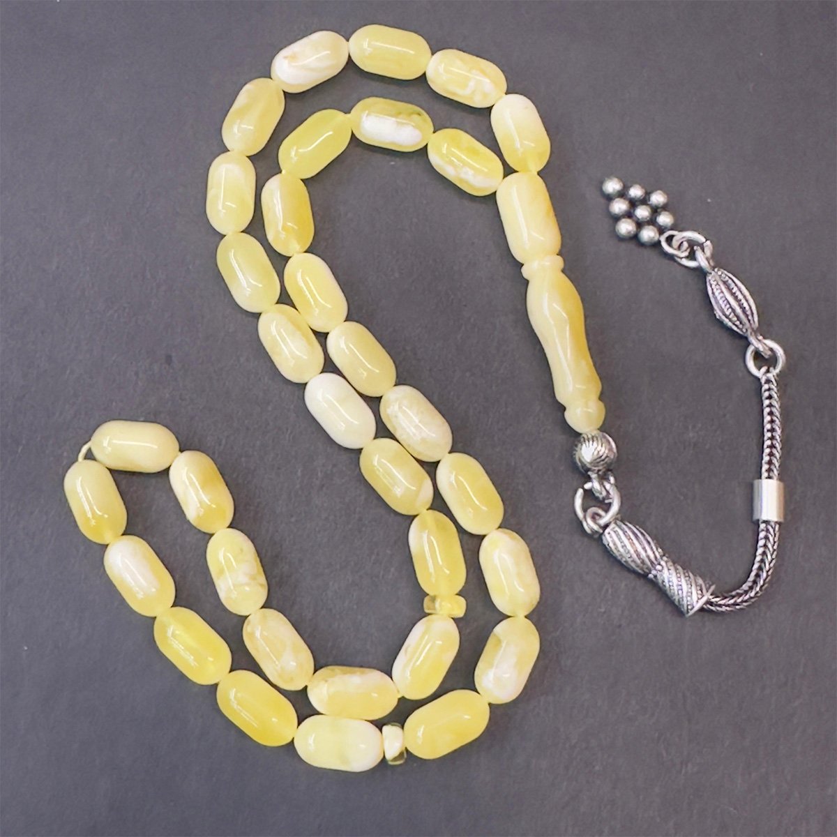 N.N Kaliningrad Damla Kehribar Tespih 5*9 (mm)