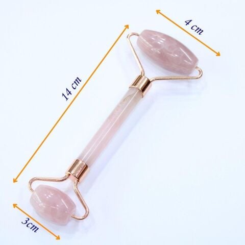 Pembe Kuvars Gua Sha & Roller Set