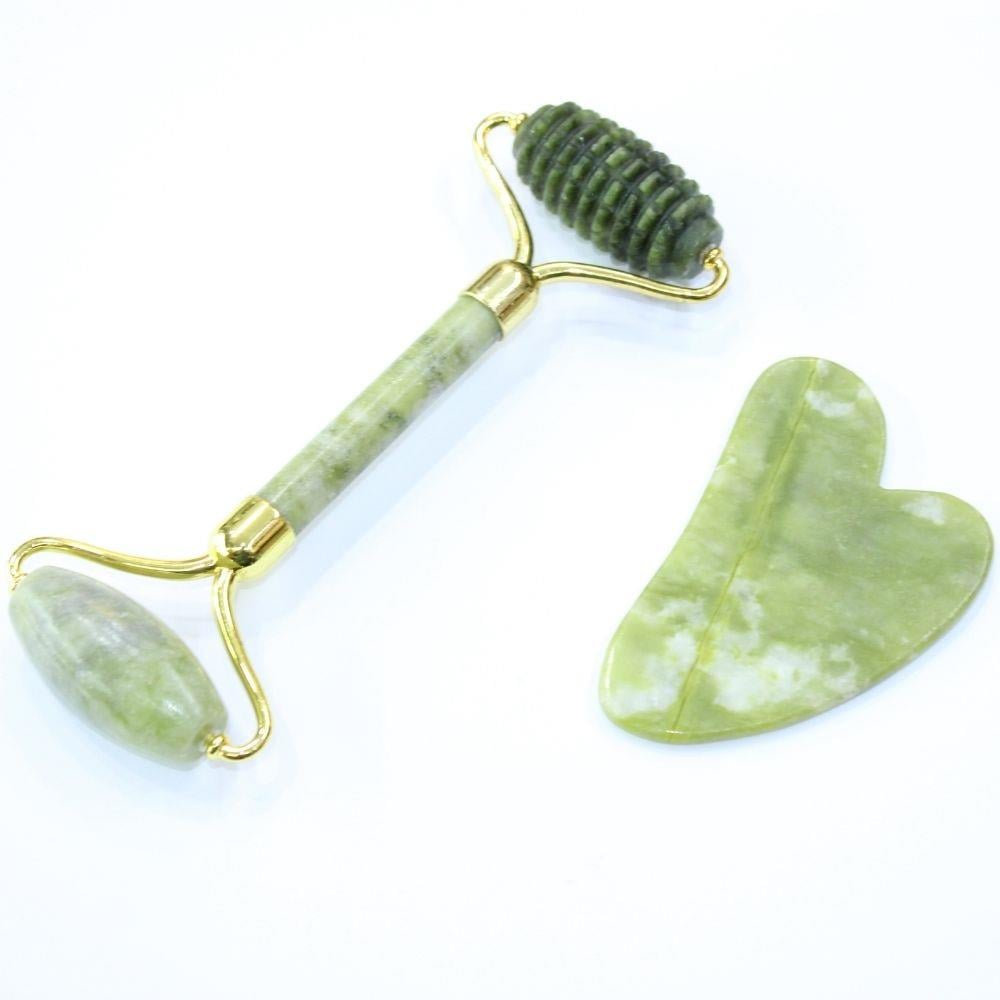 Yeşim (Jade) Gua Sha & Roller Set