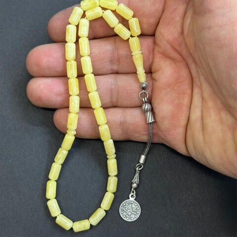 Kaliningrad Damla Kehribar Tespih 5*9 (mm)-4